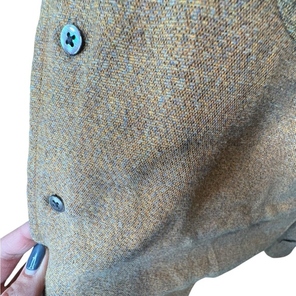 Trictots St Raphael Men’s Medium Brown Cotton Button Down Long Sleeve Shirt N222 - Picture 3 of 8